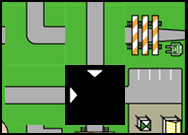 White arrows indicate which tiles can move tile move